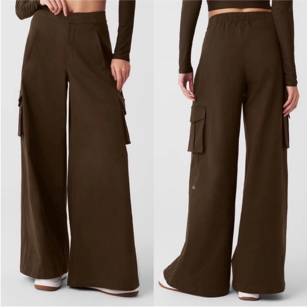 Alo Show Off Cargo Wide Leg Trouser (Long)